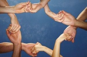 Equipo unido en un negocio multinivel