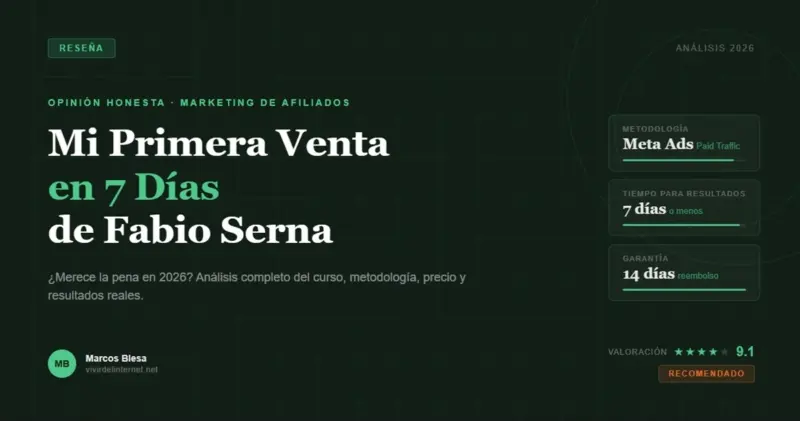 Mi primera venta en 7 días — Marcos Blesa